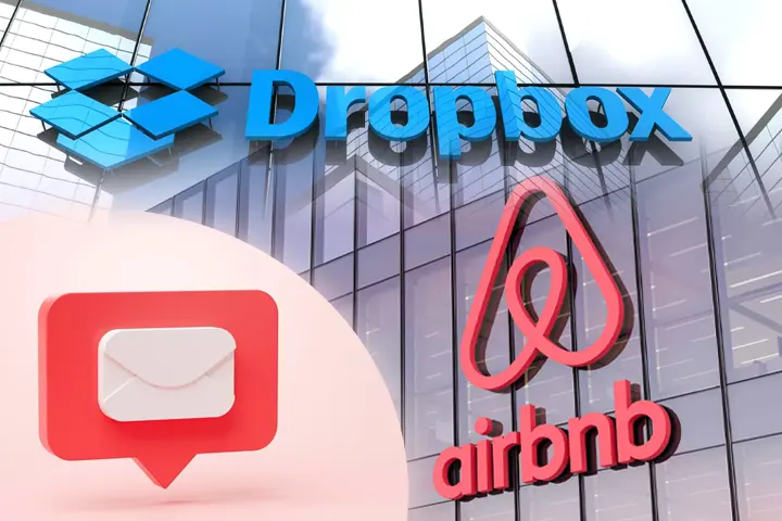 ایمیل مارکتینگ dropbox و airbnb